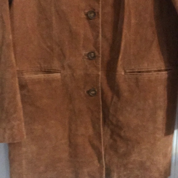 Dennis Basso leather sz S coat/blazer/jacket - Picture 5 of 7